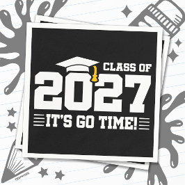 Los geht's Abschlusszitat Abiturjahrgang 2027 Serviette