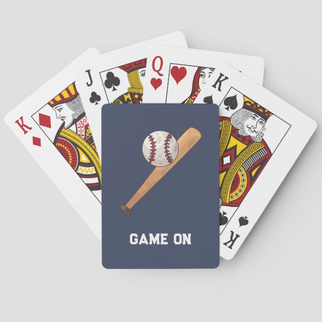 Los geht's! Baseball-Thema Spielkarten (Rückseite)