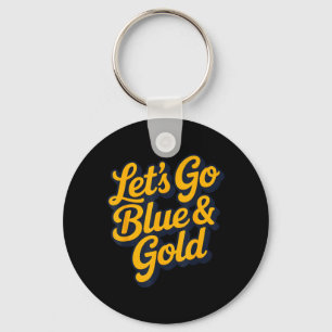 Los geht's Blau Gold Team Sommercamp Spiel Tagesma Schlüsselanhänger