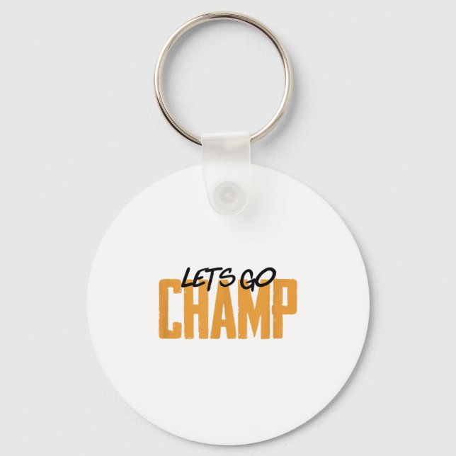 Los geht's Champ' Box-Motivation  Schlüsselanhänger (Vorderseite)