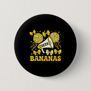 Los geht's Cheer Bananas Schule Srts Fan Team Srit Button