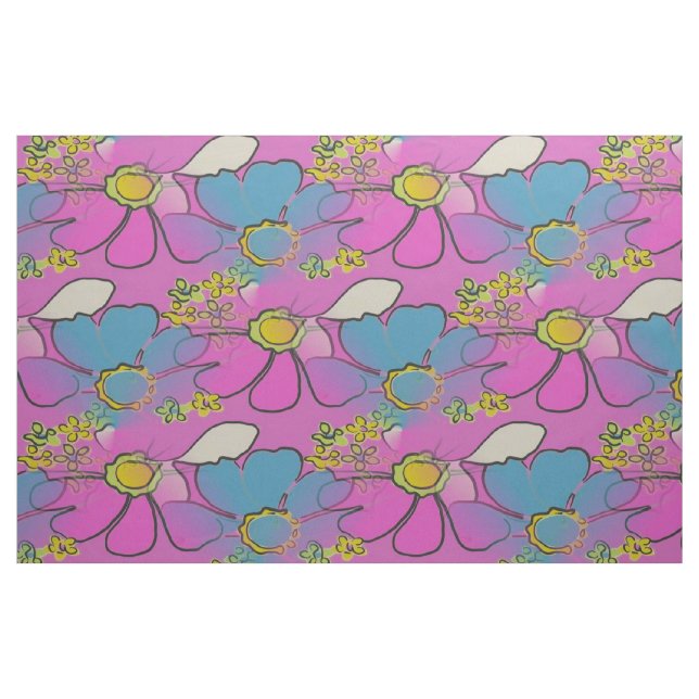 Los geht's Daisy Stoff (Fat Quarter (45,7 x 55,9 cm))