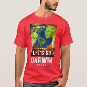 Los geht's Darwin USA-Flagge Vintage Fauci Ouchie T-Shirt
