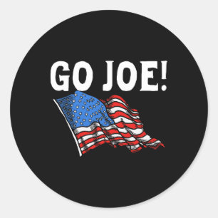 Los geht's Joe! Vintage Joe Biden 2020 Amerikanisc Runder Aufkleber