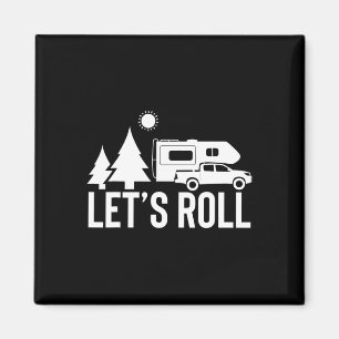 Los geht's LKW Camper Lustiges Camping-Geschenk Rv Magnet