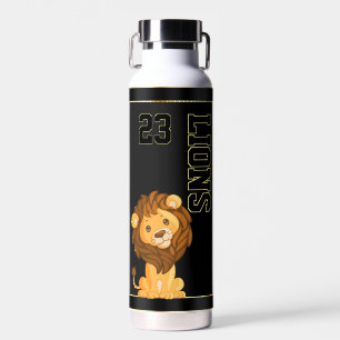 Los geht's Löwen! Personalisierte Kinder-Sportteam Trinkflasche