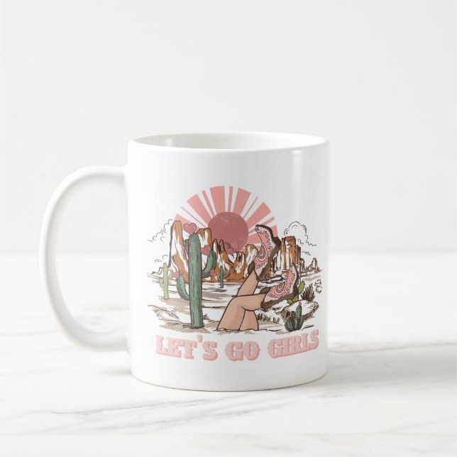 Los geht's Mädchen Kaffeetasse (Links)