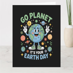 Los geht's Planet, es ist dein Tag der Erde Karte