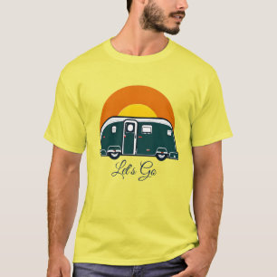 Los geht's! Spaßiger Vintage-Camper RV  T-Shirt
