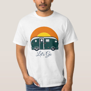 Los geht's! Spaßiger Vintage-Camper RV  T-Shirt
