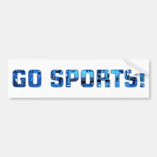 Los geht's Sport! Autoaufkleber (Vorne)