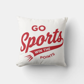 Los geht's Sport Gewinnt die Punkte Kissen