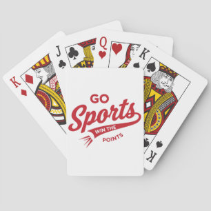 Los gehts Sport Gewinnt die Punkte Spielkarten