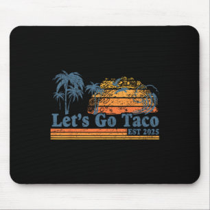 Los geht's Taco Est 2025 Lustige Retro-Golf von Ta Mousepad