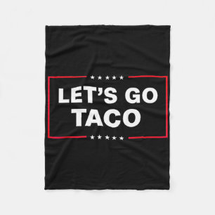 Los geht's Taco für Männer Frauen Lustig Fleecedecke