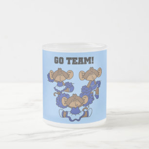 Los geht's Team Blau und Weiße T-Shirts und Gesche Mattglastasse