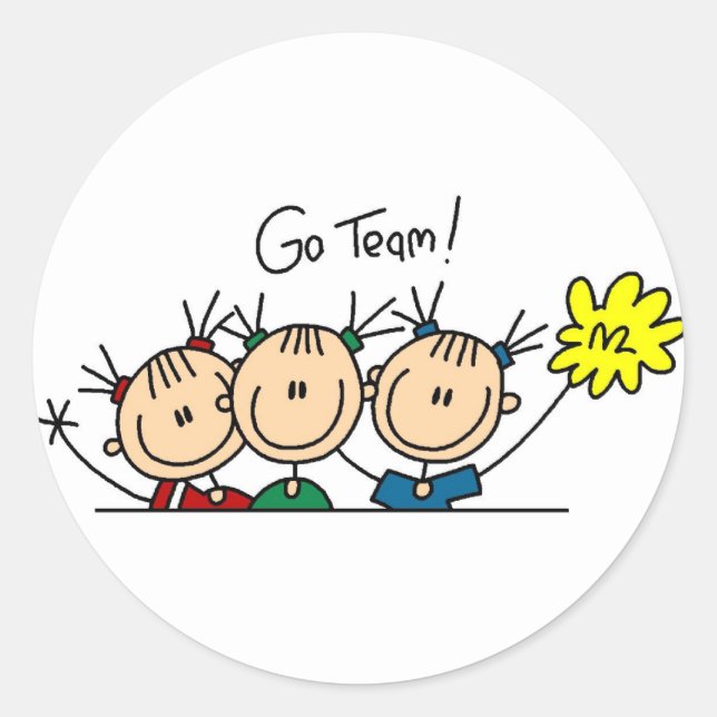 Los geht's Team Cheer Sticker (Vorderseite)