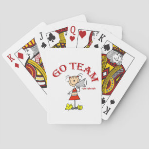 Los geht's Team Rah Rah Rah T-Shirts und Geschenke Spielkarten