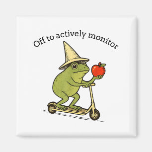 Los geht's, um den Frosch-Weirdcore-Meme-Spruch ak Magnet