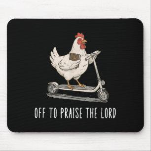 Los geht's, um den Herrn zu loben, lustiges christ Mousepad