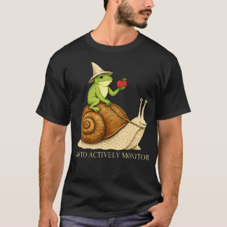Los geht's, um den lustigen Frosch-Schnecken-Lehre T-Shirt
