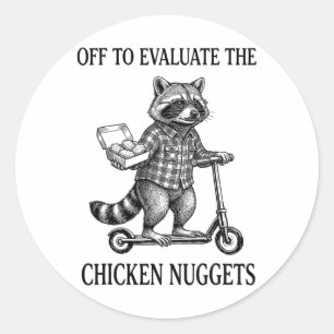 Los geht's, um die Chicken Nuggets Dad Tax _1 zu b Runder Aufkleber