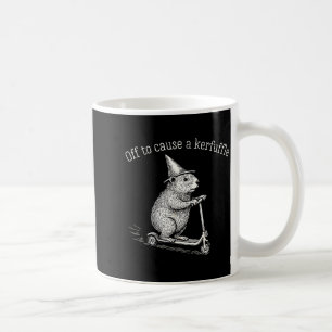Los geht's, um ein Durcheinander anzurichten Lusti Kaffeetasse