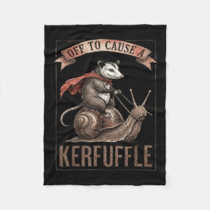 Los geht's, um ein Kuddelmuddel lustiges Opossum-M Fleecedecke