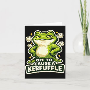 Los geht's, um ein lustiges Frosch-Meme zu verursa Karte