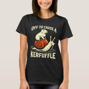 Los geht's, um einen lustigen Capybara-Schnecken-W T-Shirt
