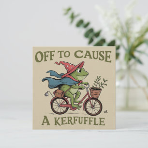 Los geht's, um einen Wirbel zu verursachen Frosch  Einladung