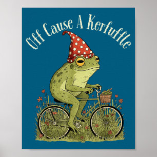 Los geht's, um einen Wirbel zu verursachen Frosch  Poster