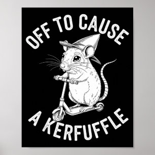 Los geht's, um einen Wirbel zu verursachen, lustig Poster