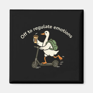 Los geht's, um Emotionen lustiger Gans psychische  Magnet