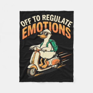 Los geht's, um Emotionen zu regulieren Lustiger Gä Fleecedecke