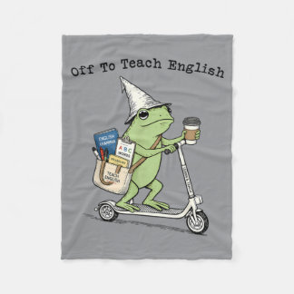 Los geht's, um Englieacher Frosch lustig zurück zu Fleecedecke