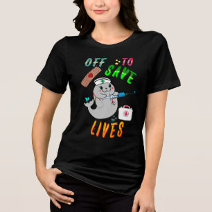 Los geht's, um Leben zu retten Tri-Blend Shirt