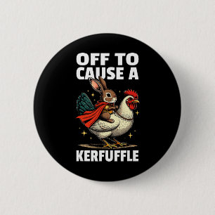 Los geht's, um lustiges Meme-Häschen-Ostergewusel  Button