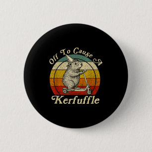 Los geht's, um lustiges Murmeltier auf Skateboard Button