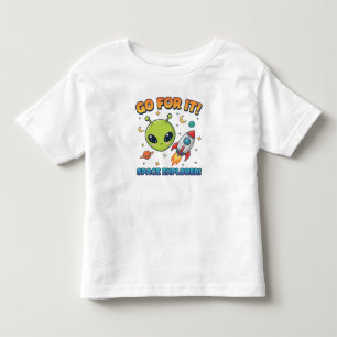 Los geht's! Weltraumforscher Kleinkind T-shirt