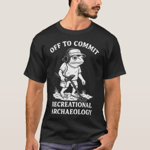 Los geht's zum Freizeit-Archäologie-Frosch T-Shirt