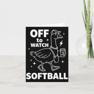 Los geht's zum Softball-Comedy-Spiel mit der Gans Karte