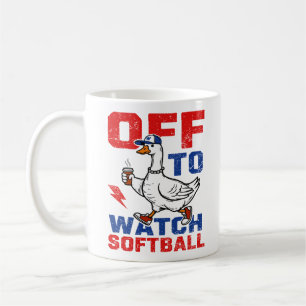 Los geht's zum Softballgucken Kaffeetasse