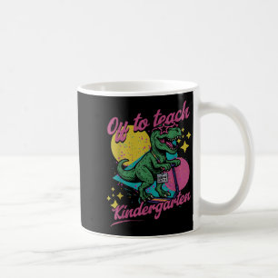 Los geht's zum Unterrichten im Kindergarten Retro- Kaffeetasse