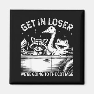 Los geht's zur Cottage Waschbär Gans Frosch Magnet