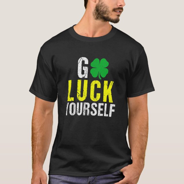 Los, glücklich St.Patrick Day, Glück T-Shirt (Vorderseite)