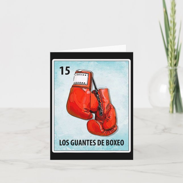 Los Guantes De Boxeo Mexikanische Boxhandkarten Karte (Vorderseite)