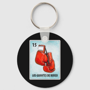 Los Guantes De Boxeo Mexikanische Boxhandkarten Schlüsselanhänger