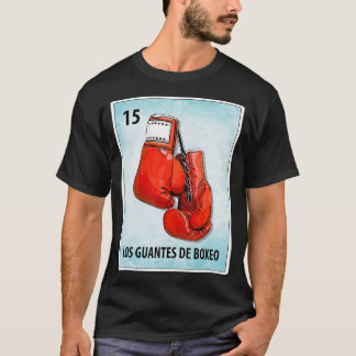 Los Guantes De Boxeo Mexikanische Boxhandkarten T-Shirt