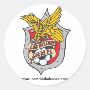 Los Halcones Aufkleber Locos-FC - rund